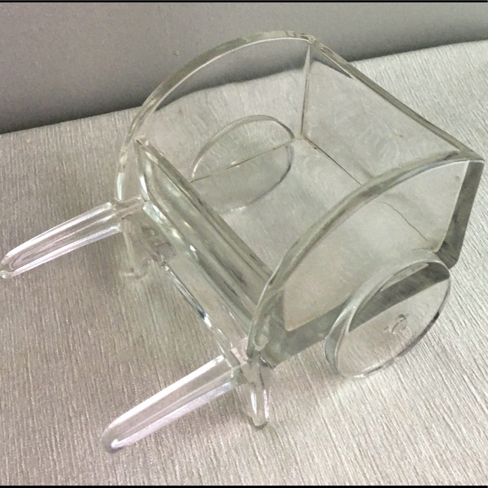 VINTAGE glass cigarette cart